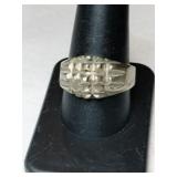 Silver native American  ring  marked Mexico size