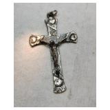 Silver  cross pendants  marked Sterling.155 oz