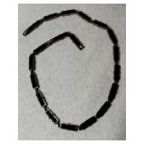 Monet  black onyx square necklace