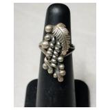 Silver Navajo  Ring size 3.5    .150oz