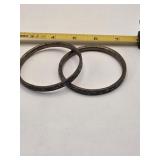 2 Brass Bracelets marked India