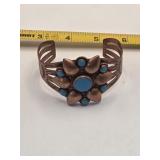 Bell Trading Post Copper and Faux Turquoise Cuff