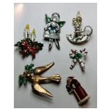 Christmas brooches