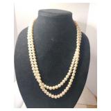 Two strand faux Pearl necklace