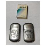 Winston and camel lighters and mattress