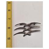 Silver Bird Pendant marked Sterling 7 grams