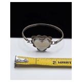 Sterling and Moonstone Bracelet marked F  13