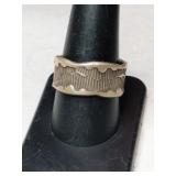 Silver band ring.  Size 9   .275oz