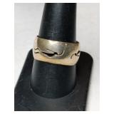 Silver band  ring.  Size 9   .230oz