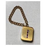 Vintage brass music box