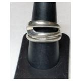 Silver native American  ring  marked Mexico size