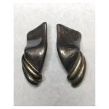 Vintage Puffs swirled unmarked clip-ons