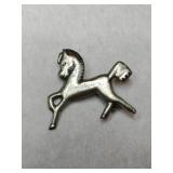 Horse pin marked Mexico silver.    .160oz