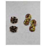 Gold tone Jeray  and Avon Amber /yellow