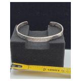 Sterling Brick Cuff Bracelet  17 grams