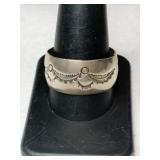 Silver band  ring.  Size 11  .305oz