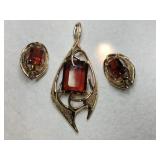 Sarah Coventry gold tone 'motto topaz' Panda and