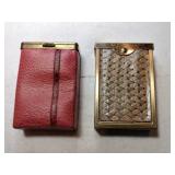 2 vintage cigarette pack cases