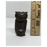 Native American hand-carved ironwood owl