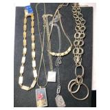 Gold tone necklaces
