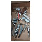 Pneumatic air guns, manual ratchet driver, and