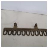 Cast iron metal hanger rack 11.5in across