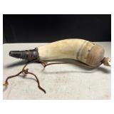 Handmade powder horn, 11'