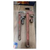 Sears 14in and 10in pipe wrenchs