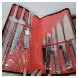 Vernco black Angus knife set