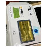 Seiki 9' mini TV in original box with included