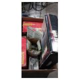 Heat gun , saw horse brackets , drill pump and