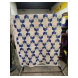 Vintage 'Flying Crow'/'Village Square' quilt.