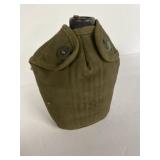 1945 vintage US military-issued tin canteen with