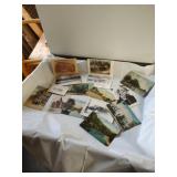 Group of vintage post cards. Includes several