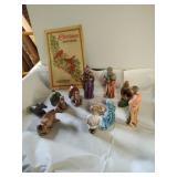 Vintage Christmas Nativity figurine set and 1987