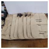 7 Us mint canvas 50cent bags 17x10