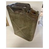 5 Gal vintage U.S. military steel jerry can