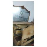 Drexel dresser with mirror has swollen drawers ,