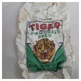 Tiger lawn seed canvas bag 14in x 9in