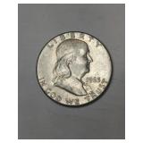 1963 Franklin silver half dollar