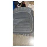 Gray mower seat replacement cushion