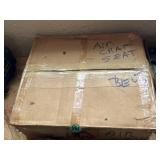 Aircraft seatbelts in sealed box