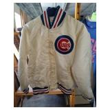 Circa 1980's Chicago Cubs white satin bomber