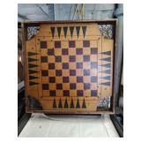 Vintage Carrom-Archarena combination game board.