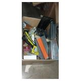 Wire brush, tire Tire gauge air pump xacto knife,