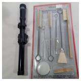 Tasco 4x15 scope with gun cleaning tools