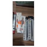 Jig saw blades , and snap off razors