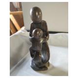 African Shona soapstone sculpture 'Mother and