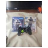 Wireless Controller plus 2 Games1-Ps4