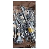 Large assortment of off-brand wrenches